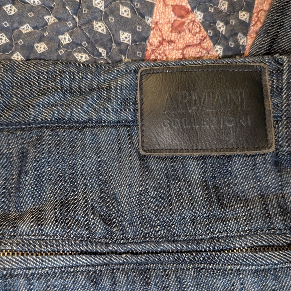 Giorgio Armani Men's Navy Striped Casual Dress Pants - Picture 5 of 14